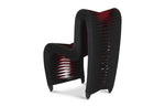 Seat Belt Dining Chair, Black/Red