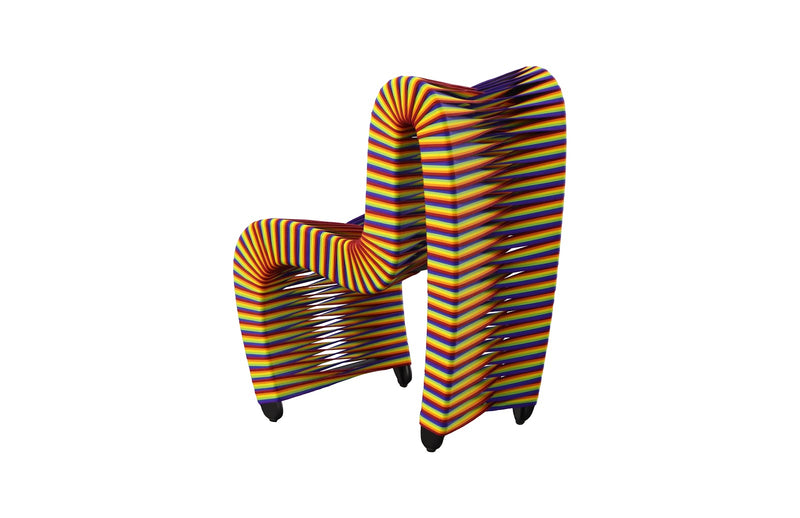 Seat Belt Dining Chair, Rainbow/Pride