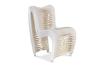 Seat Belt Dining Chair, White/Off White