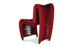 Seat Belt Dining Chair, Red/ Black