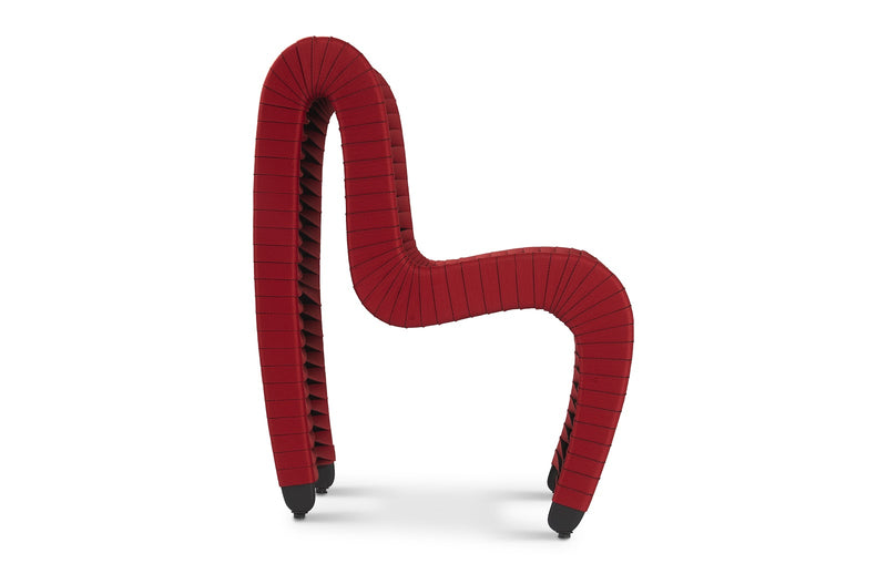 Seat Belt Dining Chair, Red/ Black