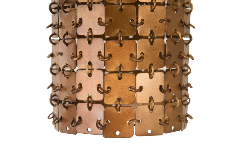 Armor Pendant Lamp, Brass