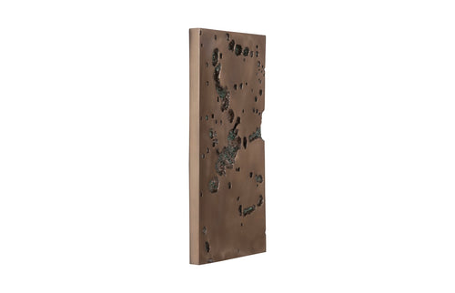 Splotch Wall Art, Rectangle, Bronze Finish