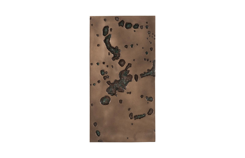 Splotch Wall Art, Rectangle, Bronze Finish