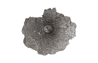 Jagged Splash Bowl Wall Art, Silver Leaf