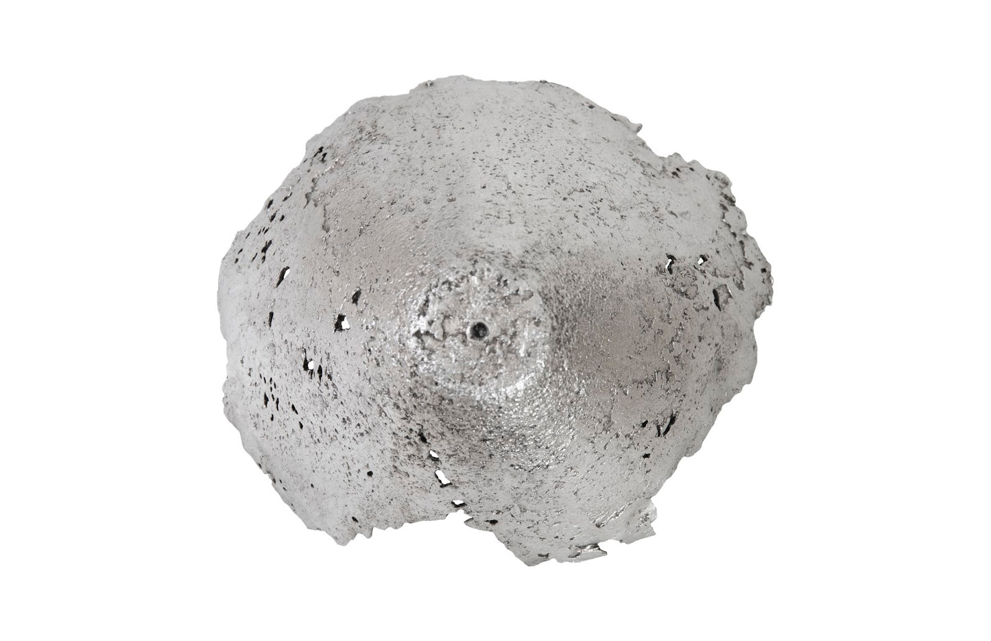 Jagged Splash Bowl Wall Art, Silver Leaf